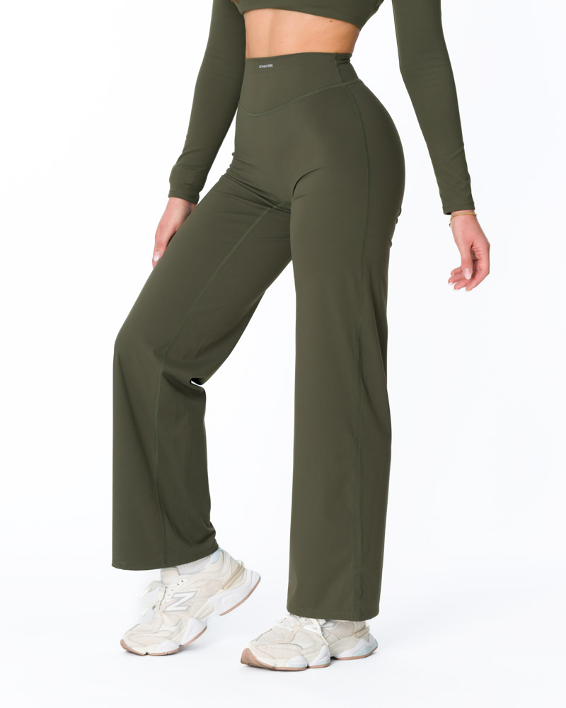 Colanți Fitness Evazați Ixchel Olive