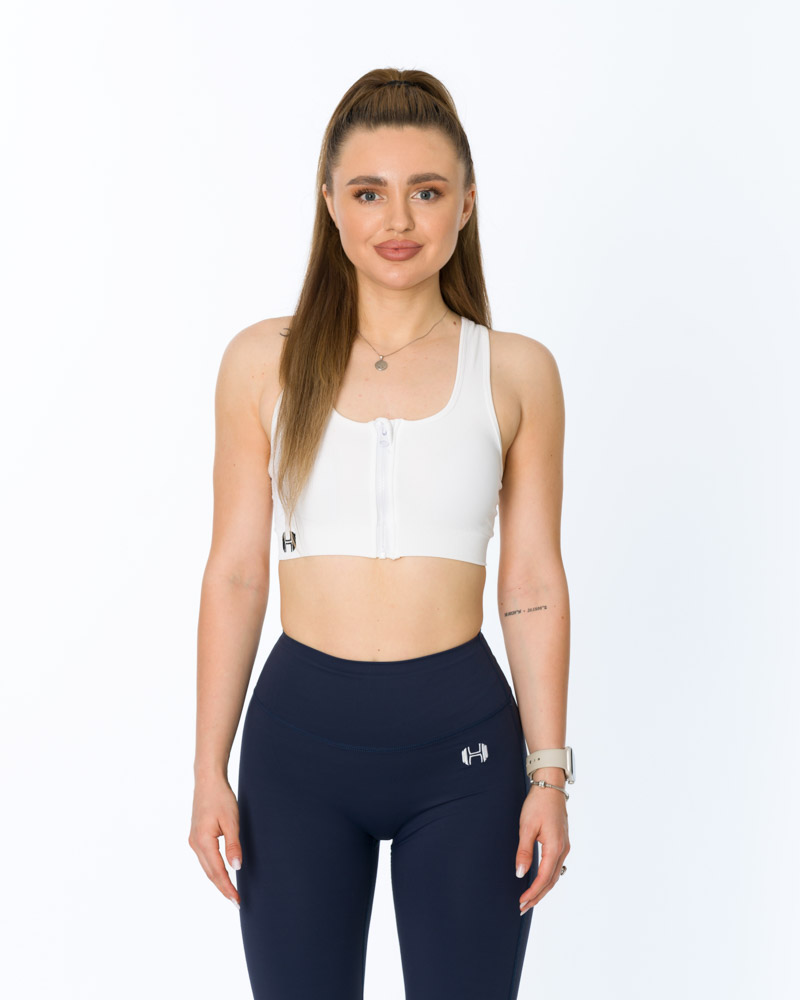 Bustiera Fitness Verbeia White: